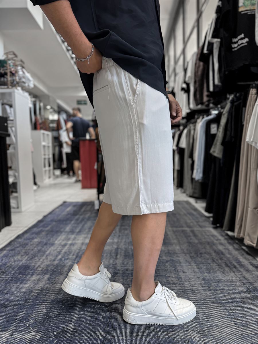 Stone Washed Tencel Fabric Shorts TW-1082