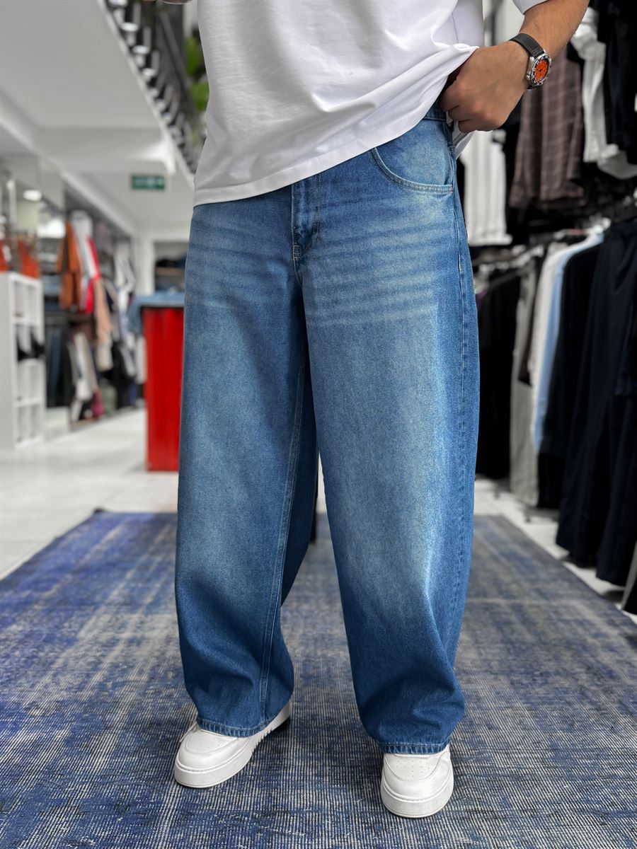 Blue Washed Extra Baggy Jeans GJ-17170/17178