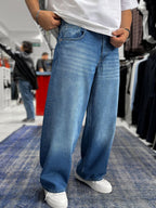 Blue Washed Extra Baggy Jeans GJ-17170/17178