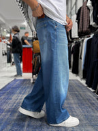 Blue Washed Extra Baggy Jeans GJ-17170/17178