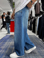 Blue Washed Extra Baggy Jeans GJ-17170/17178