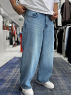 Light Blue Washed Extra Baggy Jeans GJ-17170/17178