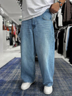 Light Blue Washed Extra Baggy Jeans GJ-17170/17178