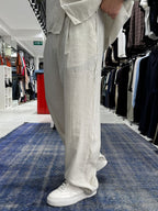 Stone Pleated Tencel Baggy Pants TW-1177