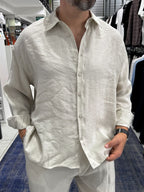 Stone Tencel Fabric Oversize Shirt TW-1176