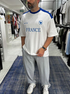 White France Embroidered Oversize T-shirt ES-71-120