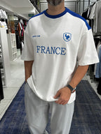 White France Embroidered Oversize T-shirt ES-71-120