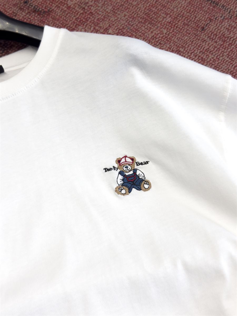 White Bear Embroidered Oversize T-Shirt PM-0029
