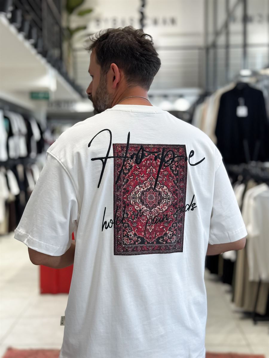 White Hope Carpet Patchwork Oversize T-Shirt SW-5064
