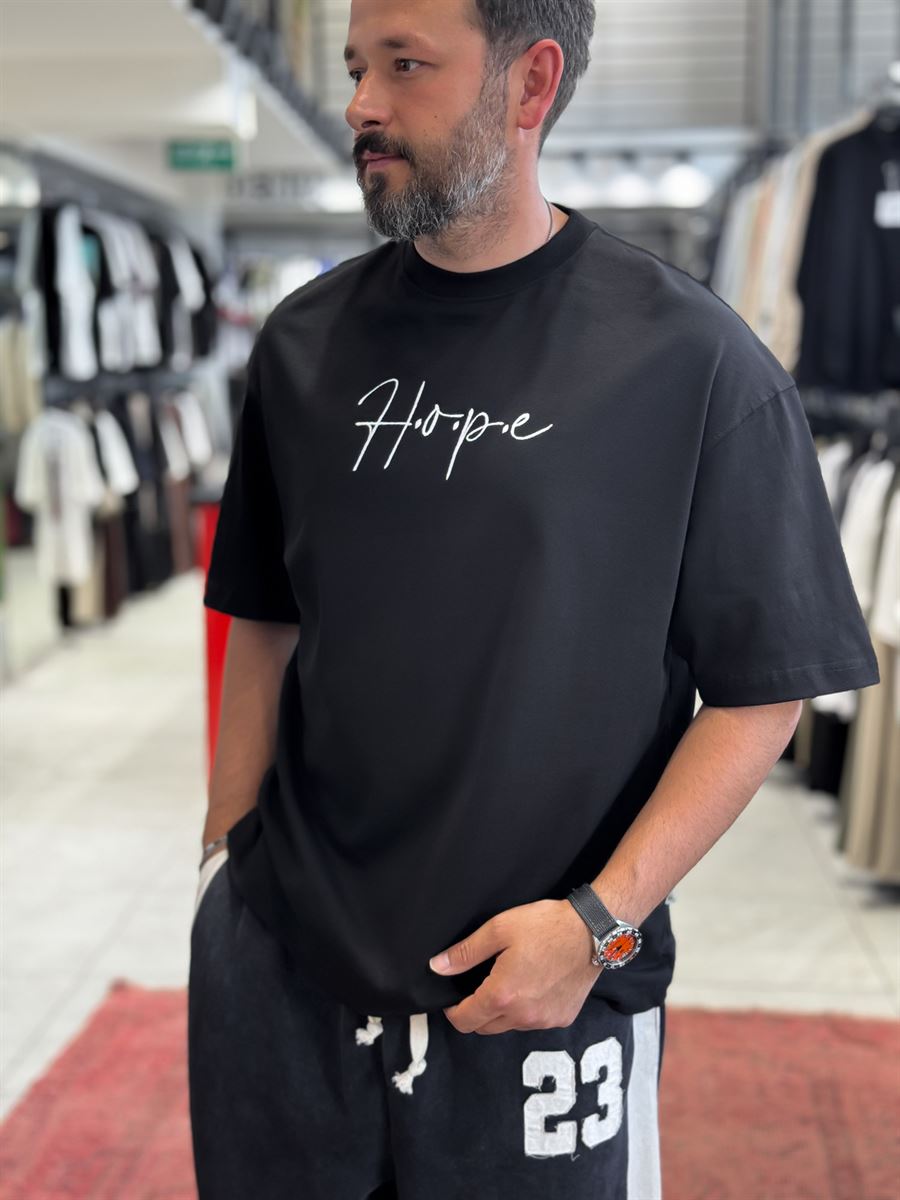 Black Hope Carpet Patch Oversize T-Shirt SW-5064