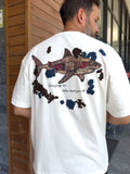 White Shark Patchwork Oversize T-Shirt SW-5169