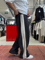 Black 23 Embroidered Straight Leg Sweatpants ES-80-44