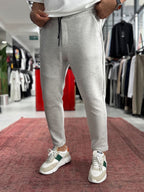 Grey Basic Tracksuit with Side Zippers BY-0002