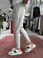 Grey Basic Tracksuit with Side Zippers BY-0002