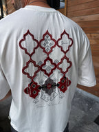 White Be Real Embroidered Oversize T-Shirt SW-5176