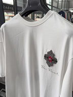 White Be Real Embroidered Oversize T-Shirt SW-5176