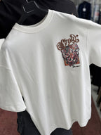White Mirror Bandana Patch Oversize T-Shirt SW-5182