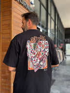 Black Mirror Bandana Patch Oversize T-Shirt SW-5182