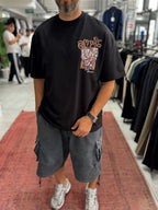 Black Mirror Bandana Patch Oversize T-Shirt SW-5182