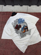White Heritage Embroidered Oversize T-Shirt SW-5181
