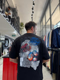 Black Heritage Embroidered Oversize T-Shirt SW-5181