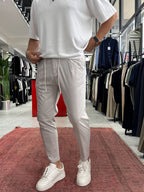 Stone Pleated Carrot Cut Trousers BY-5013