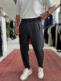 Anthracite Patterned Fabric Trousers BY-5090