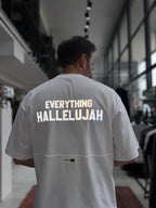 White Reflective Printed Oversize T-Shirt RES-1129