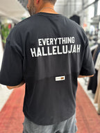 Black Reflective Printed Oversize T-Shirt RES-1129