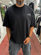 Black Reflective Printed Oversize T-Shirt RES-1129