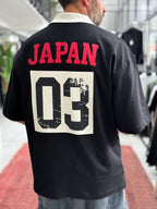 Black Japan 03 Collar Oversize T-Shirt RES-1112