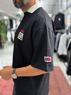 Black Japan 03 Collar Oversize T-Shirt RES-1112