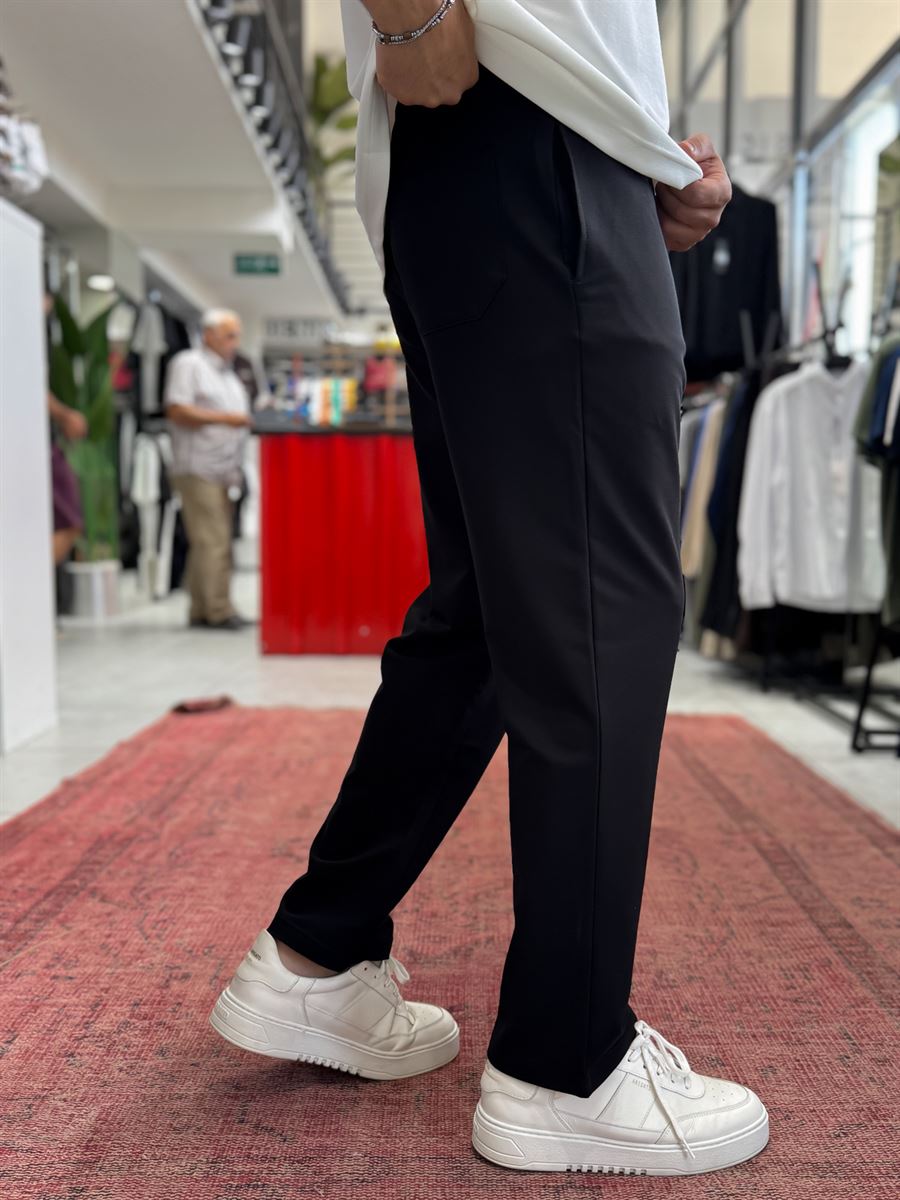 Black Embossed Basic Tracksuit RES-001