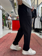 Black Embossed Basic Tracksuit RES-001