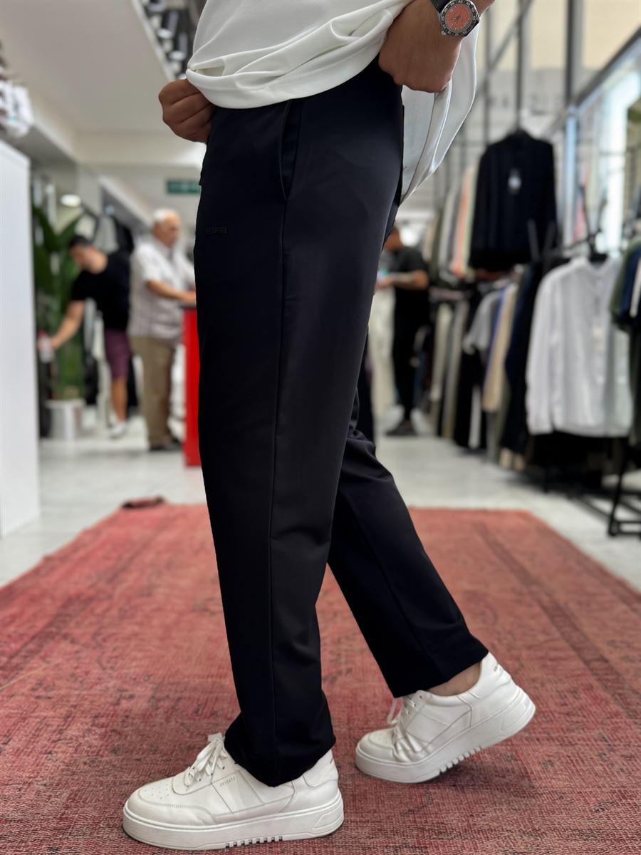 Black Embossed Basic Tracksuit RES-001