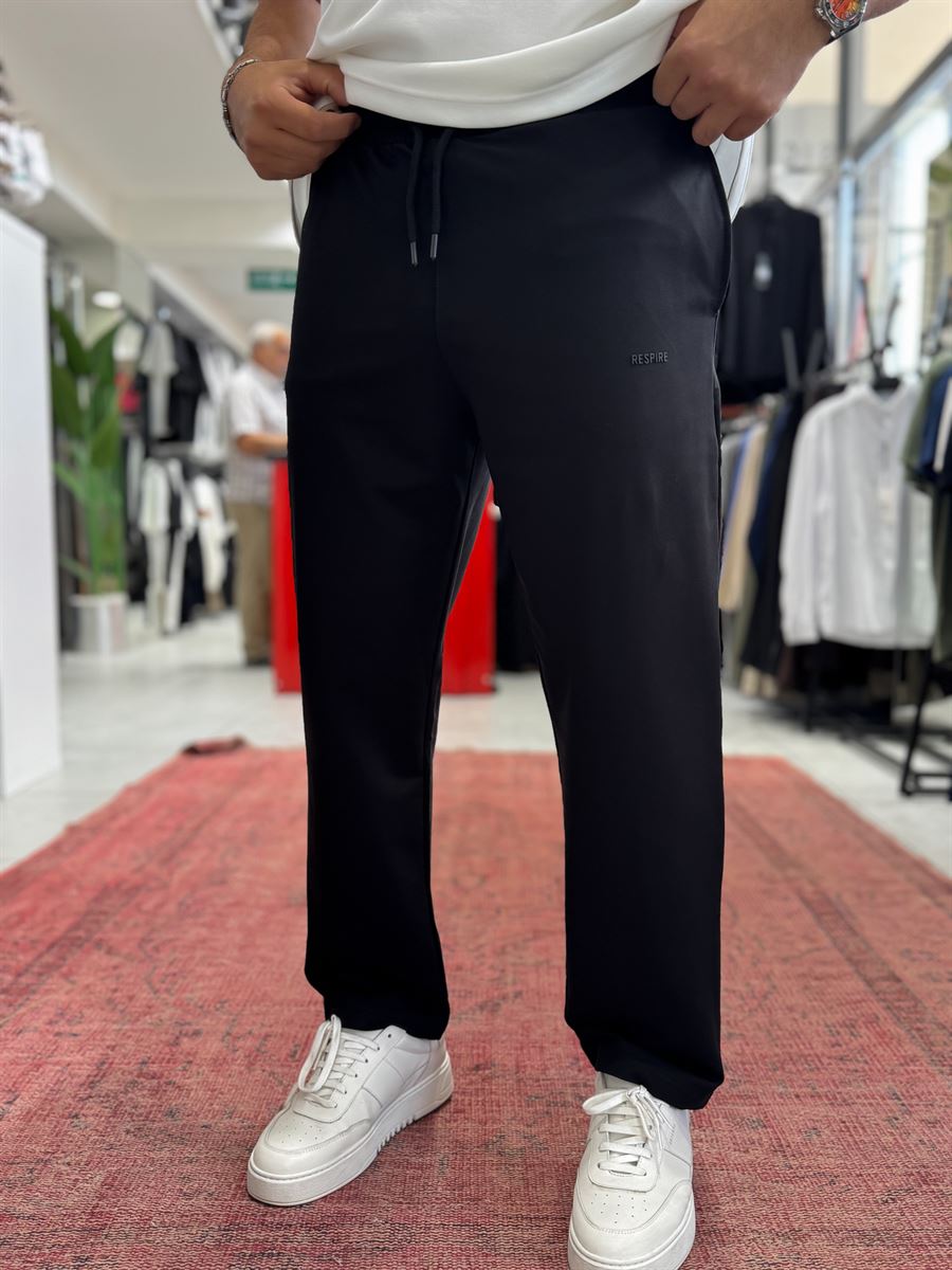 Black Embossed Basic Tracksuit RES-001