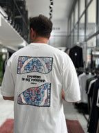 White Oversize T-Shirt with Back Embroidery RES-1120