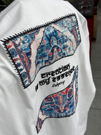 White Oversize T-Shirt with Back Embroidery RES-1120