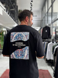 Black Oversize T-Shirt with Back Embroidery RES-1120