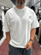 White Cadillac Print Oversize T-Shirt RES-1110