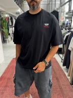 Black Cadillac Print Oversize T-Shirt RES-1110