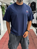 Navy Blue Cadillac Print Oversize T-Shirt RES-1110