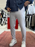 Grey Lycra Regular Pants BY-5058