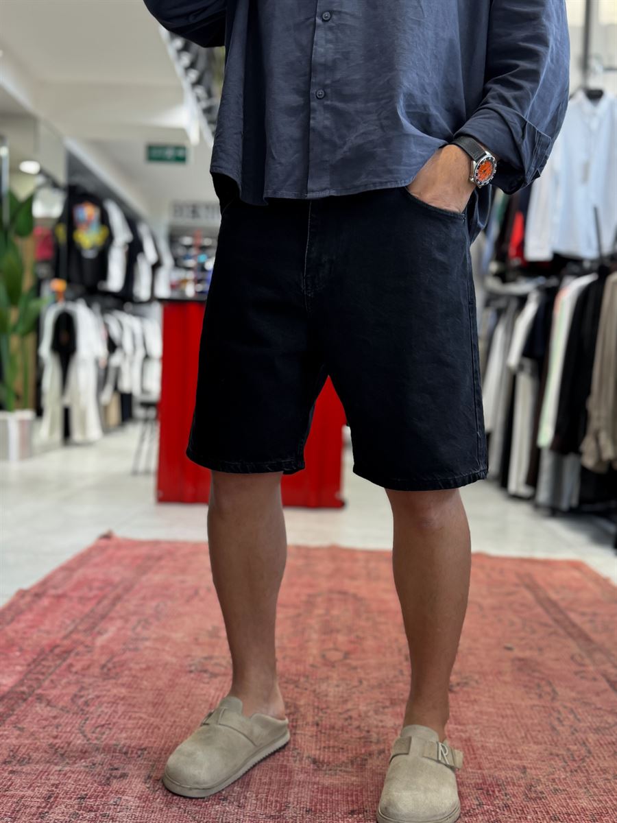 Black Washed Denim Shorts DF-3405/3406