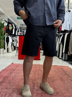 Black Washed Denim Shorts DF-3405/3406