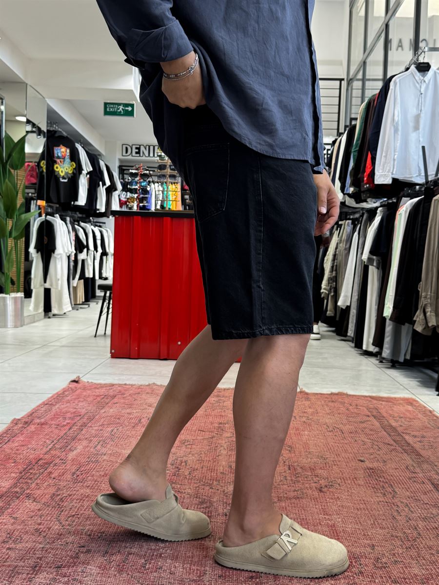 Black Washed Denim Shorts DF-3405/3406