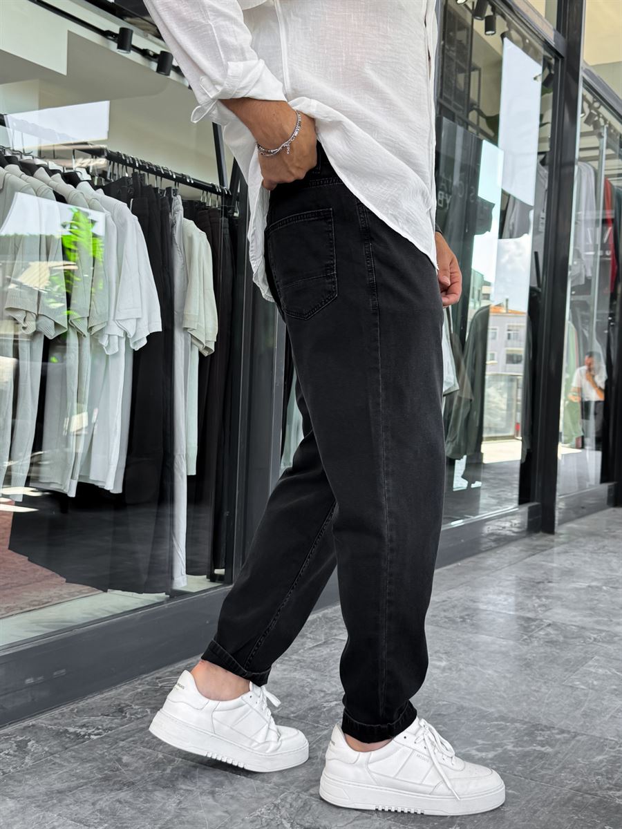 Black Washed Slim Boyfriend DF-3312