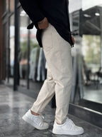 Beige Slim Boyfriend DF-3322