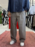 Light Khaki Linen Baggy Pants GJ-17237