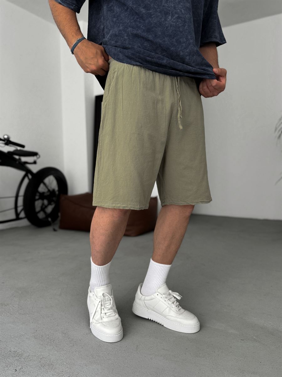 Khaki Fresh Fabric Shorts ES-80-57